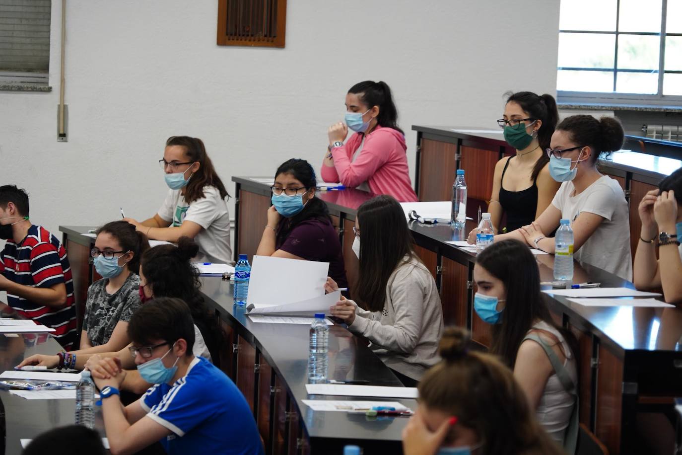 Los futuros universitarios se enfrentan estos días a la prueba de acceso en el distrito de Salamanca. 