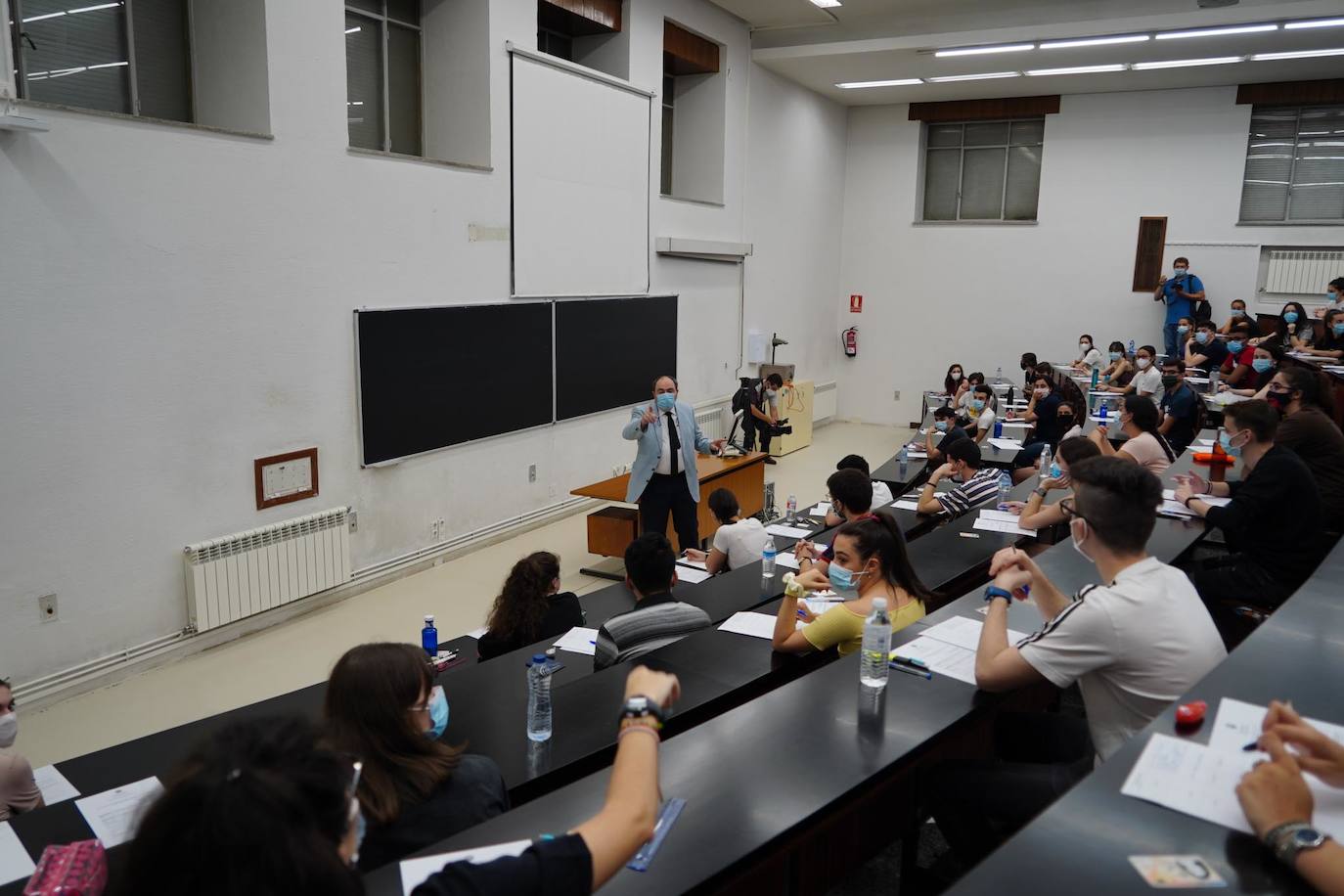 Los futuros universitarios se enfrentan estos días a la prueba de acceso en el distrito de Salamanca. 