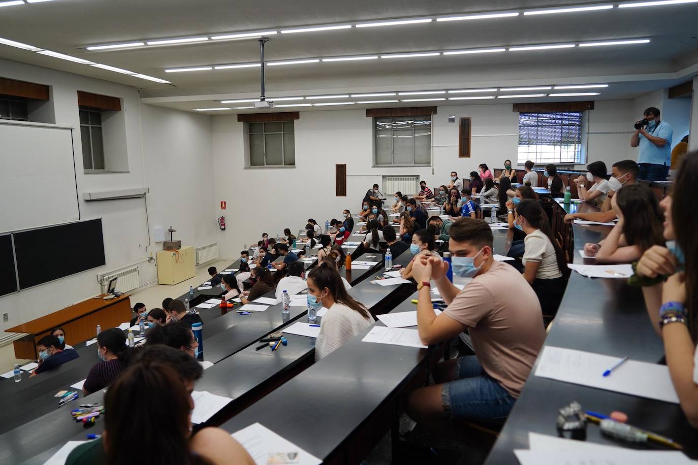 Los futuros universitarios se enfrentan estos días a la prueba de acceso en el distrito de Salamanca. 