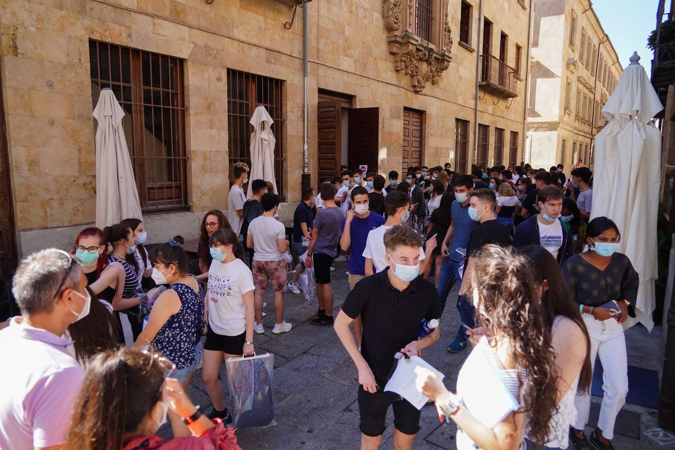 Los futuros universitarios se enfrentan estos días a la prueba de acceso en el distrito de Salamanca. 