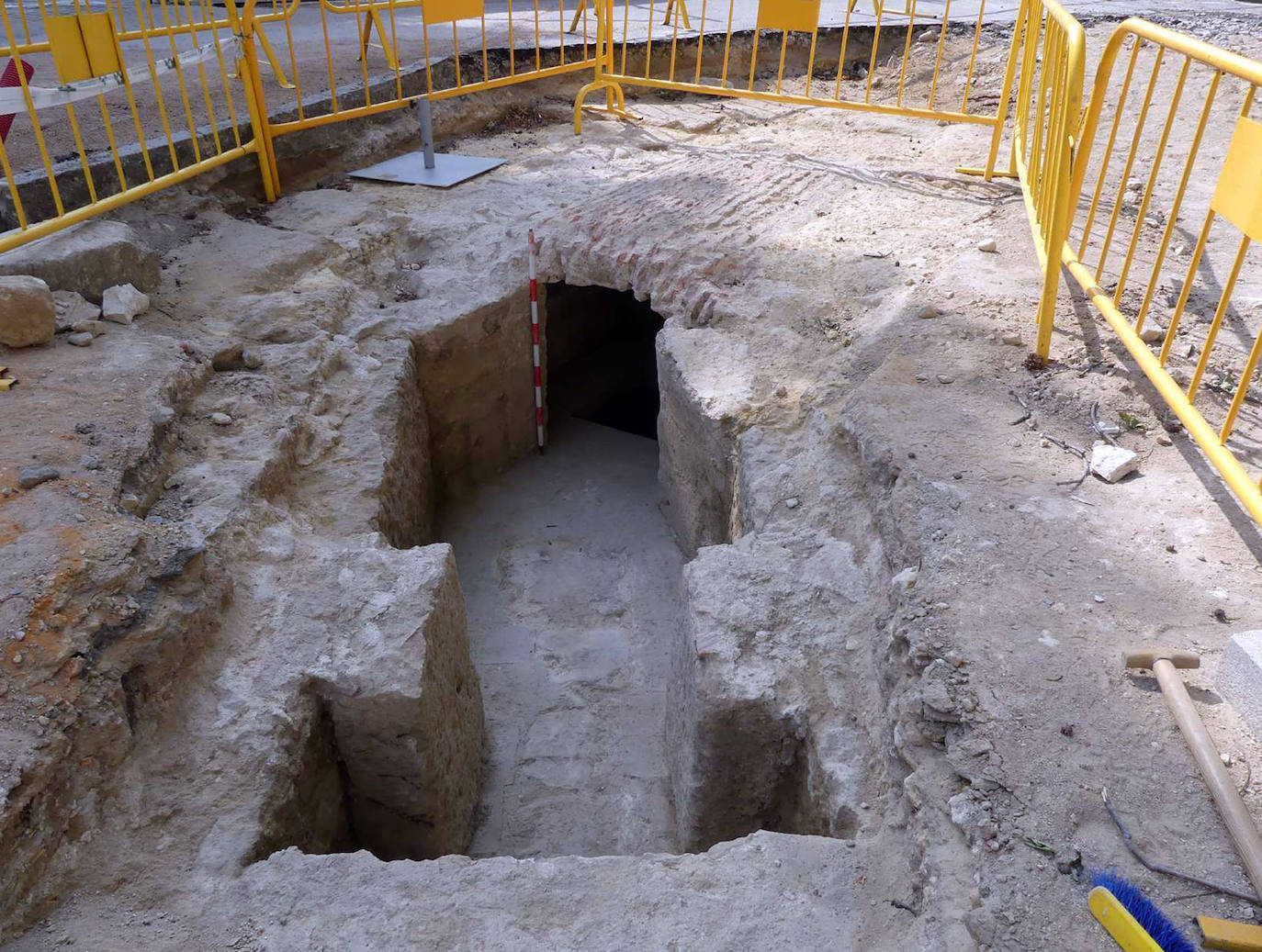 Restos encontrados en las obras del Alcázar de Segovia 