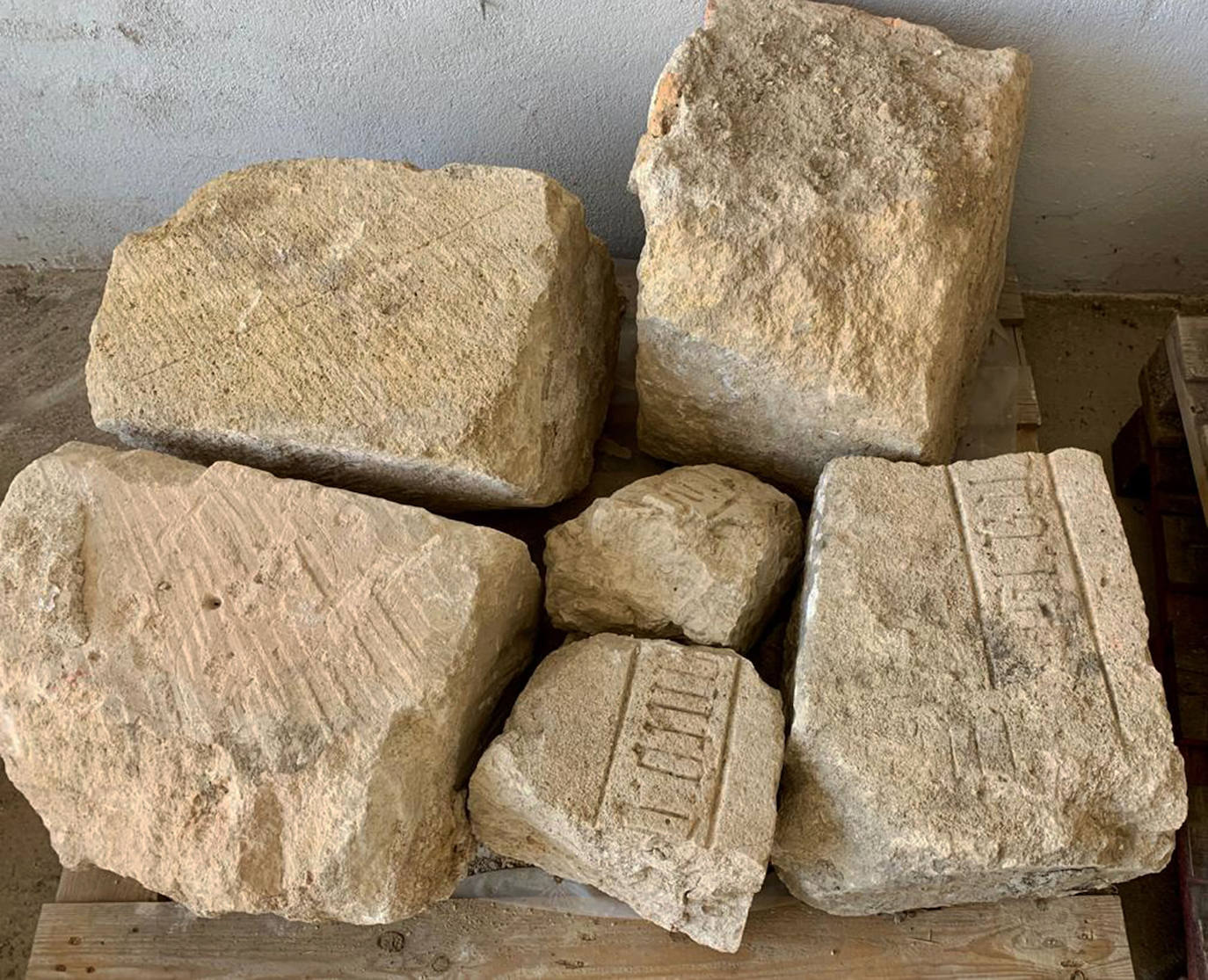 Restos encontrados en las obras del Alcázar de Segovia 