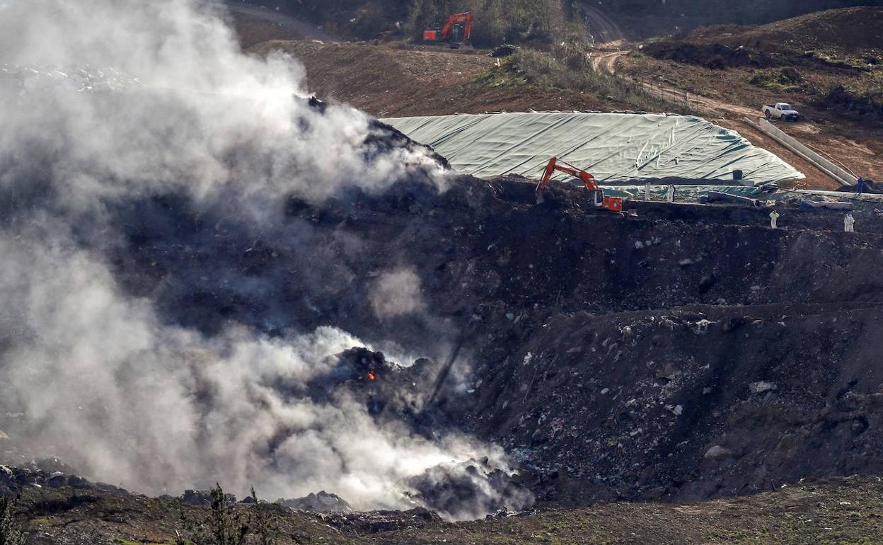 Incendio del vertedero de Zaldibar, Vizcaya.