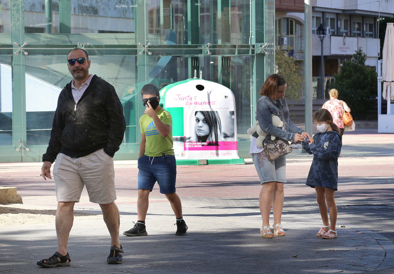 Fotos: Primer día de uso obligatorio de la mascarilla en Palencia