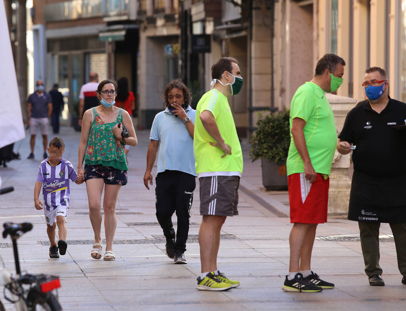 Fotos: Primer día de uso obligatorio de la mascarilla en Palencia