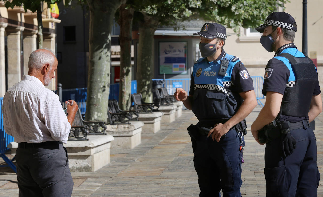 Fotos: Primer día de uso obligatorio de la mascarilla en Palencia