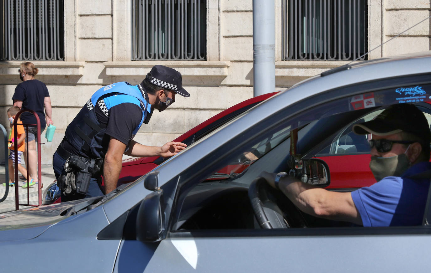 Fotos: Primer día de uso obligatorio de la mascarilla en Palencia
