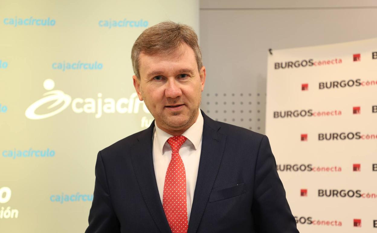 JAvier Lacalle, en un debate de BURGOSconecta. 