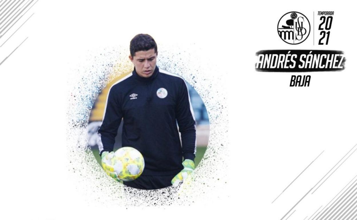 El meta Andrés Sánchez no seguirá en el Salamanca CF UDS la próxima temporada