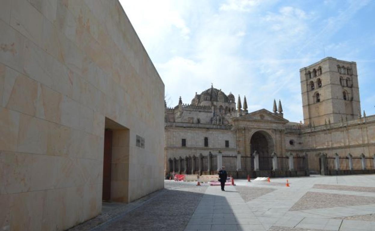 El edificio del Consejo Consultivo de Castilla y León en la plaza de la Catedral de Zamora. 