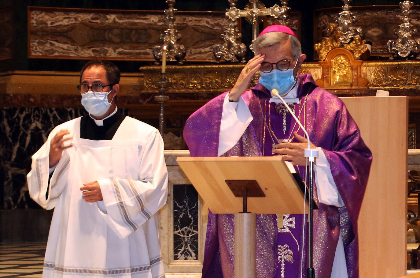 Funeral por las víctimas del Covid-19 en Segovia. ANTONIO DE TORRE