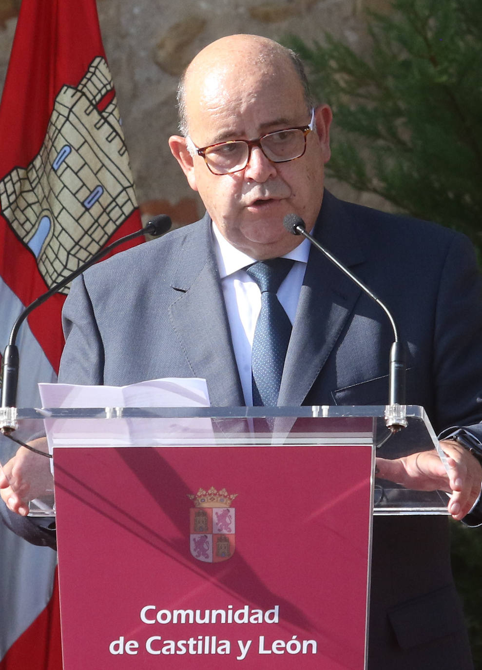 Homenaje a las víctimas de covid en Castilla y León.