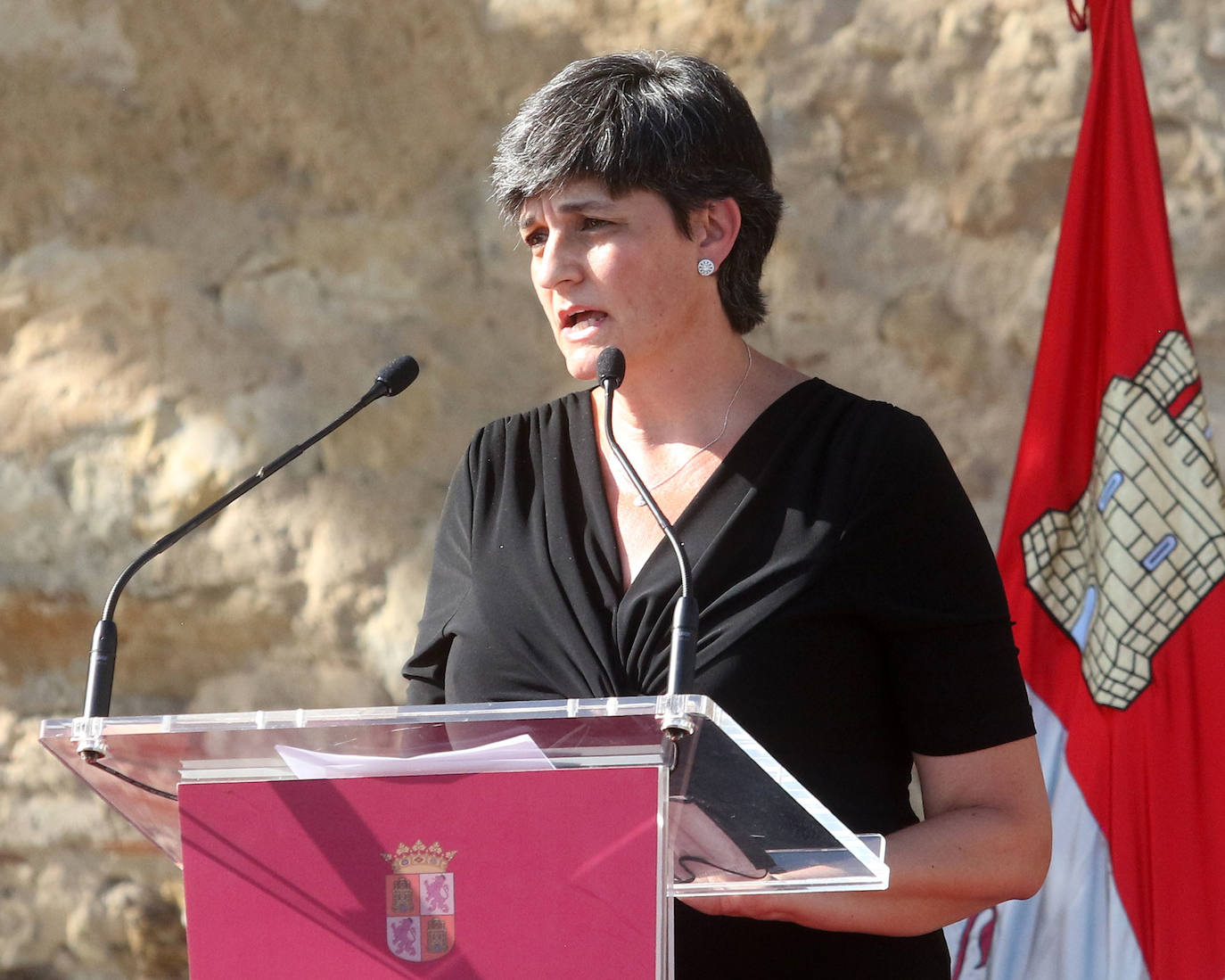 Homenaje a las víctimas de covid en Castilla y León.