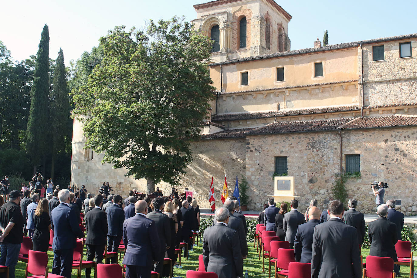 Homenaje a las víctimas de covid en Castilla y León.