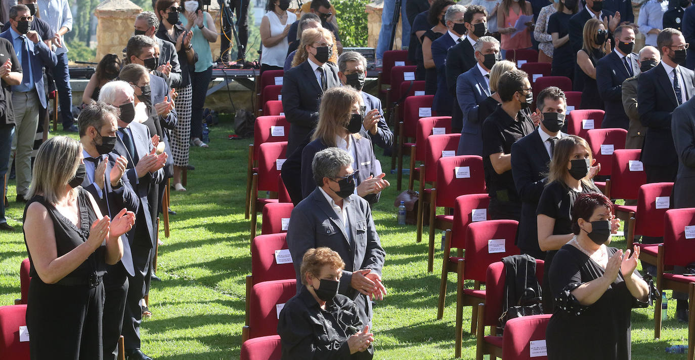 Homenaje a las víctimas de covid en Castilla y León.