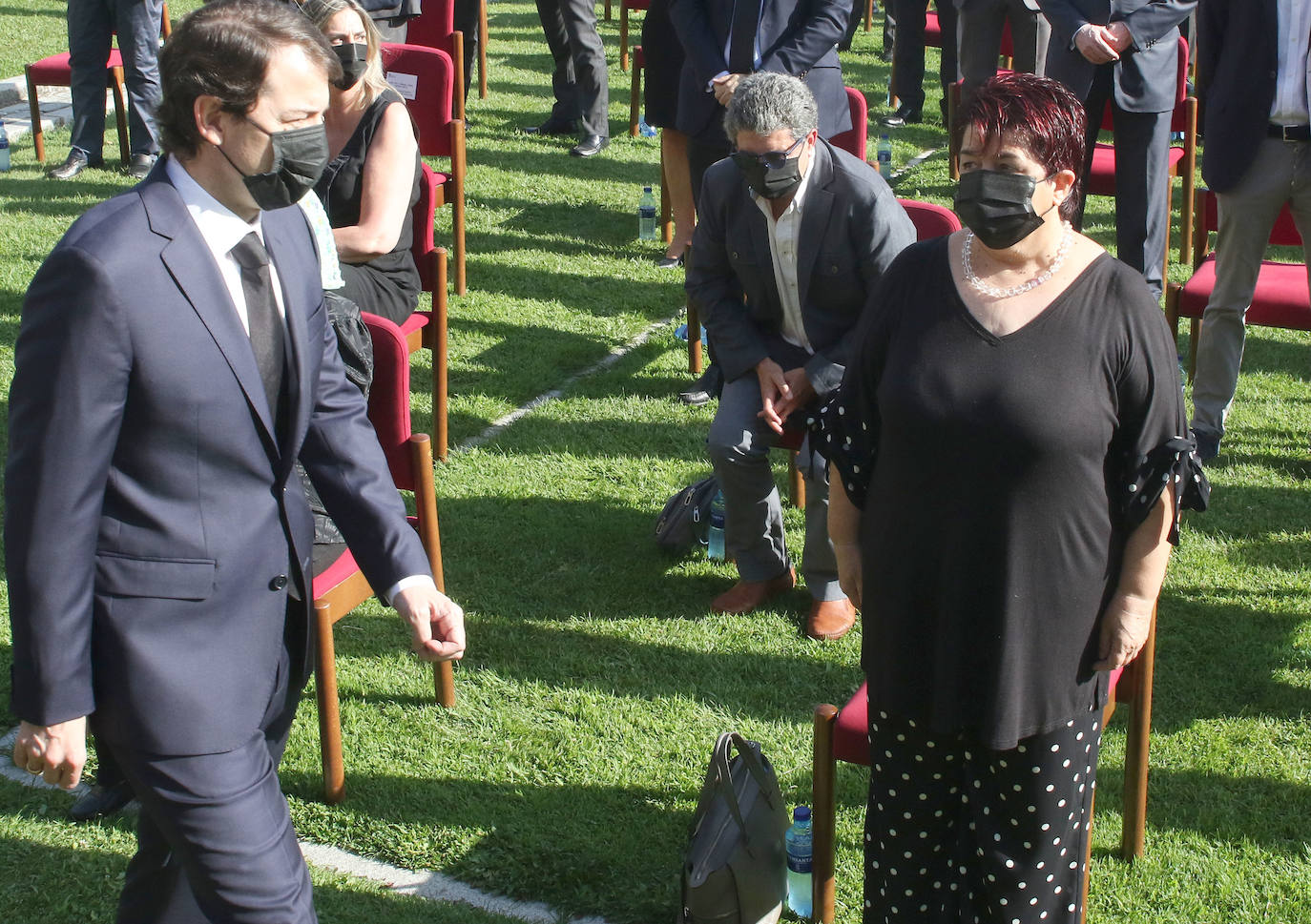 Homenaje a las víctimas de covid en Castilla y León.