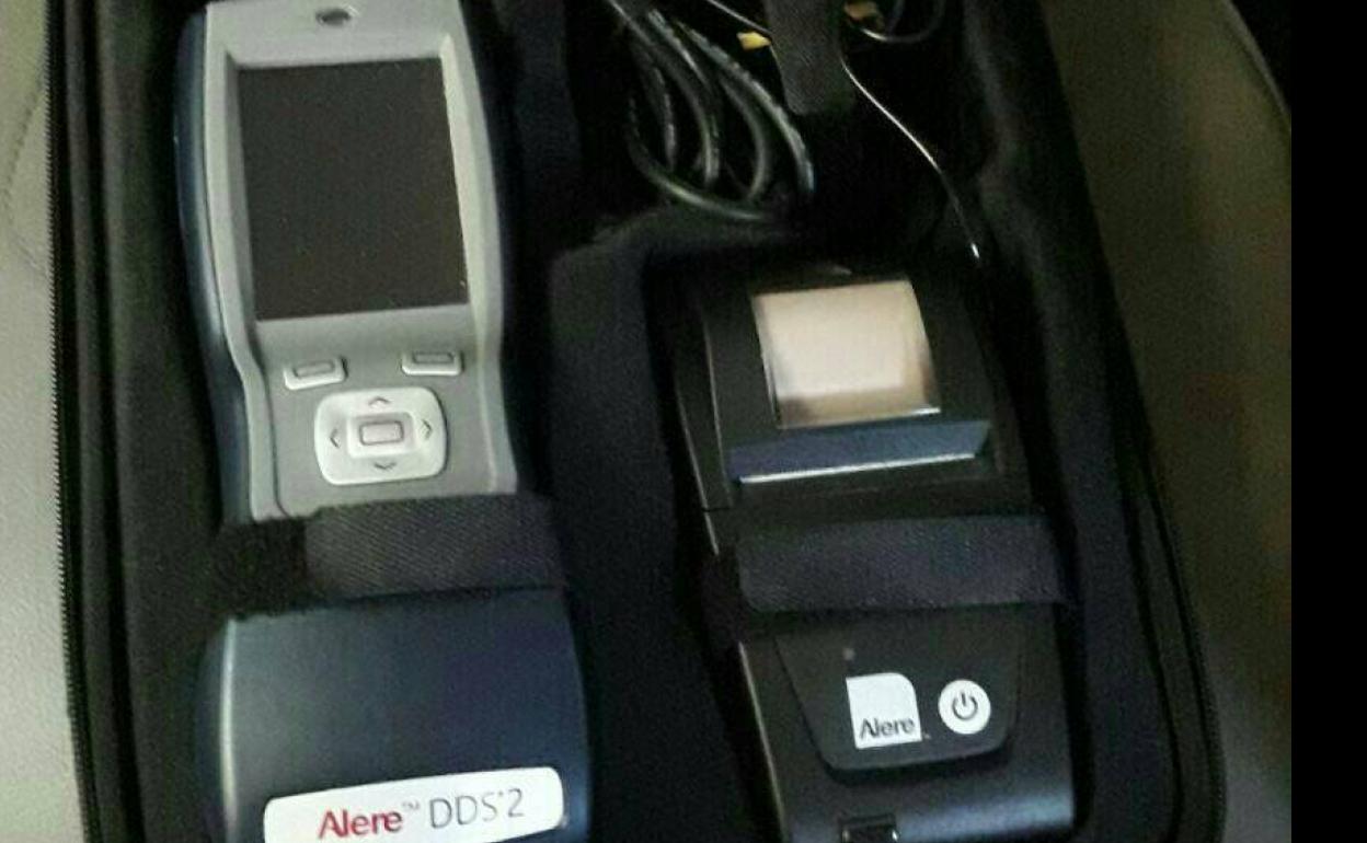 Equipo utilizado por los agentes. 