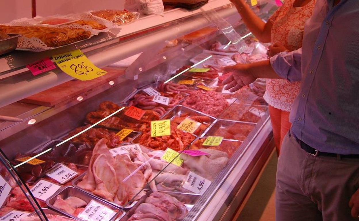 Establecimiento de venta de carne.