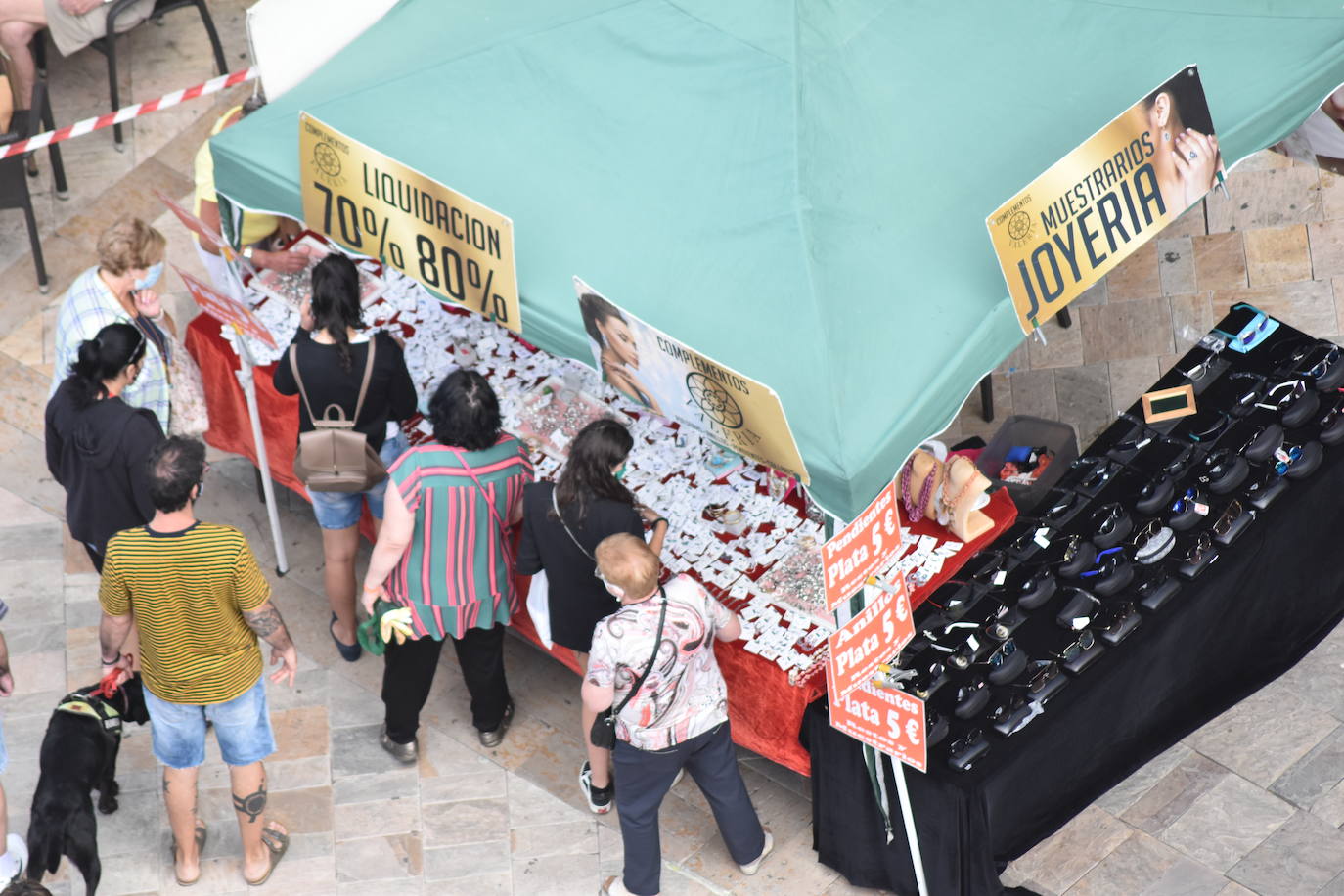 El mercado de Auilar, este martes.