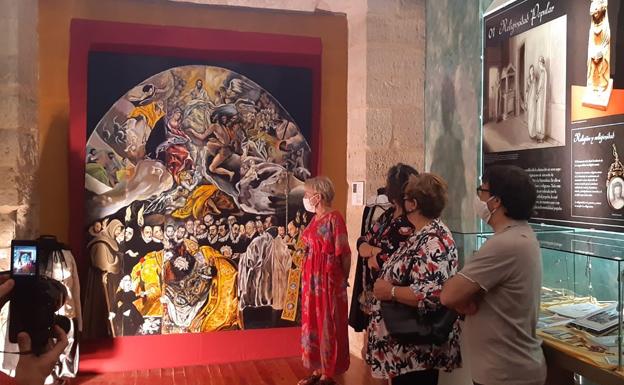 Ampudia acoge una reinterpretación del cuadro 'El Entierro del Señor de Orgaz' de 'El Greco' del grupo Guardar Como