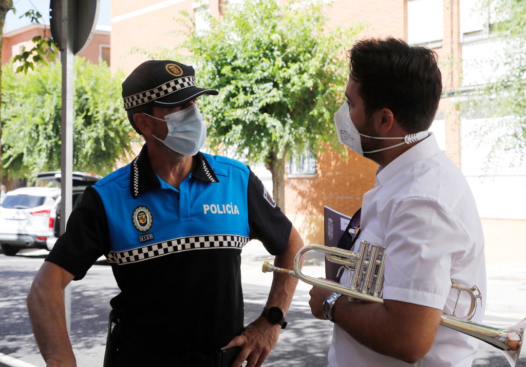 La Banda de Música de Palencia homenajea a la Policía Local