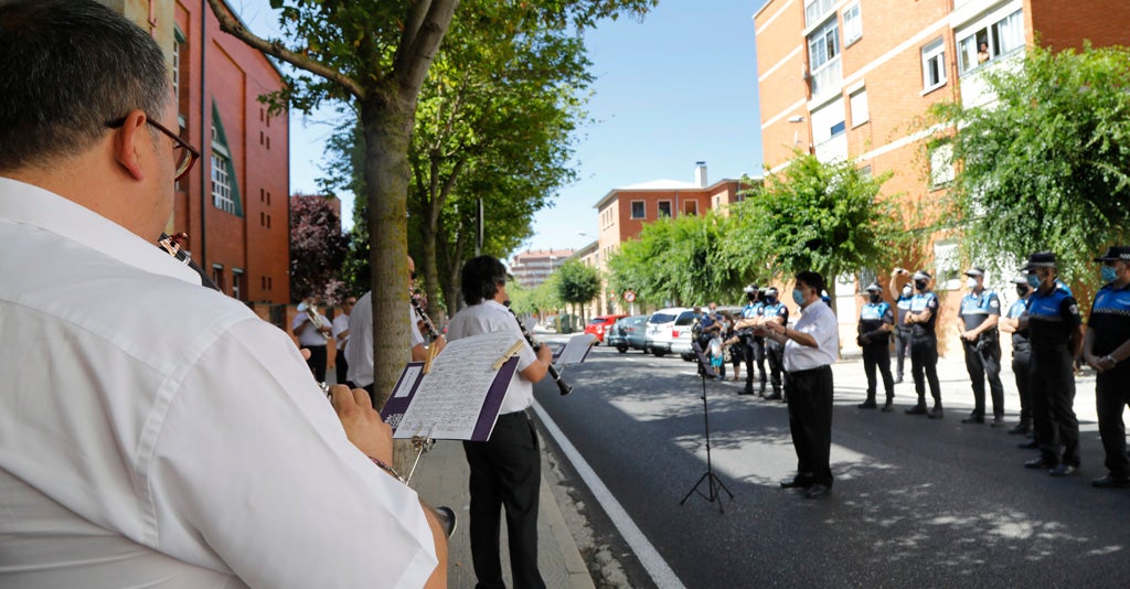 La Banda de Música de Palencia homenajea a la Policía Local