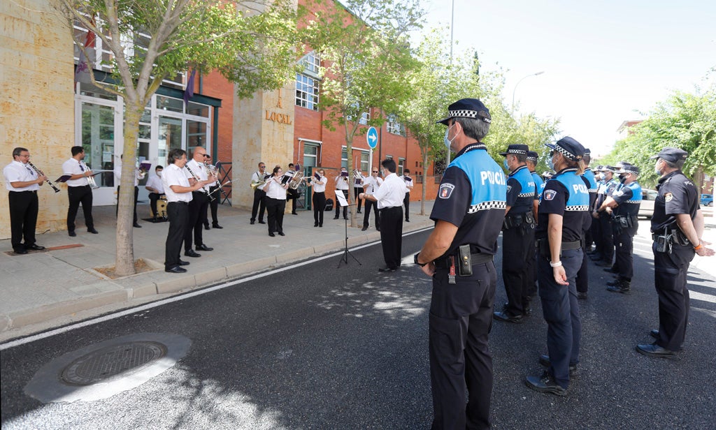 La Banda de Música de Palencia homenajea a la Policía Local