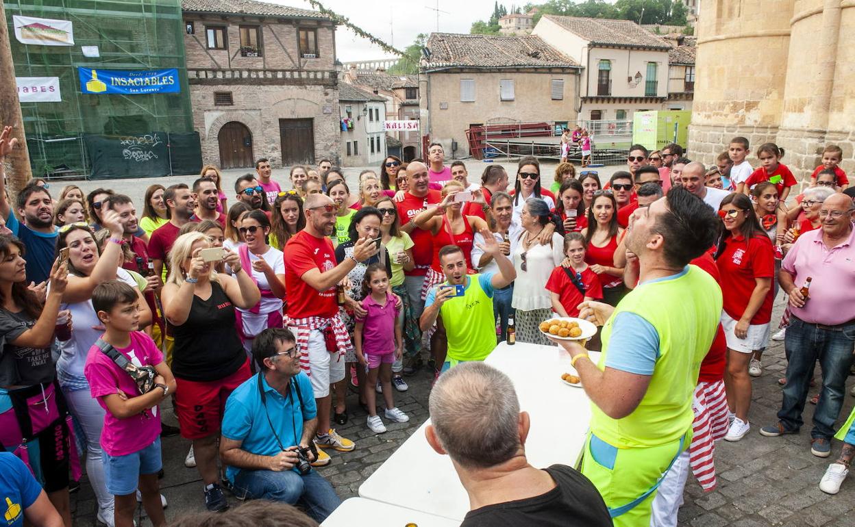 Una de las actividades del programa festivo del año pasado en el barrio de San Lorenzo.