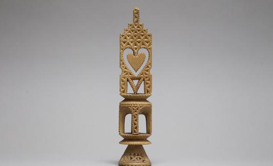 Sello de pan tallado en madera por un 