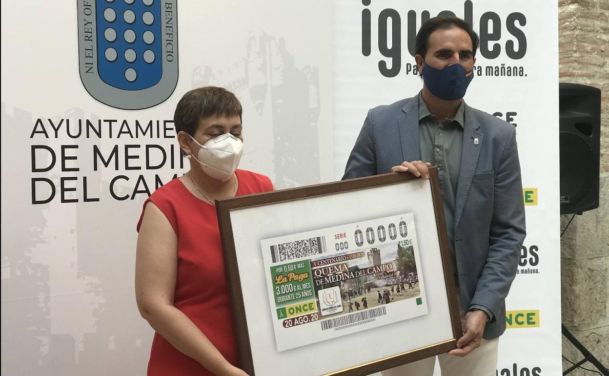 Presentación del cupón dedicado a Medina del Campo.