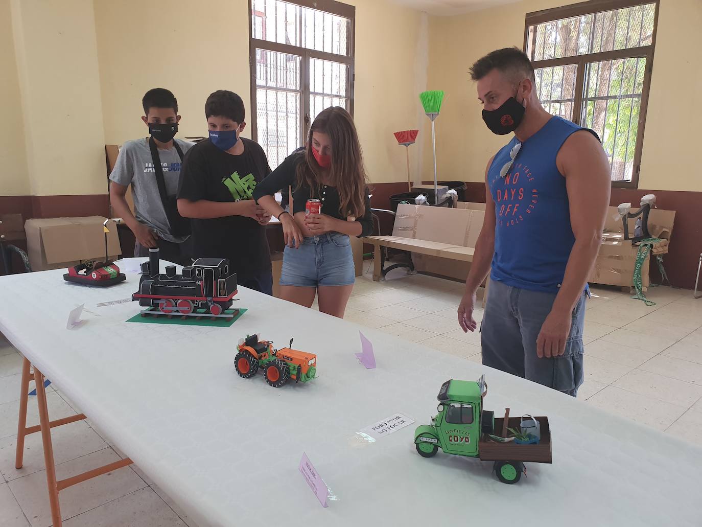 Uno de los trabajos artesanos realizados por un vecino de Garcibuey.