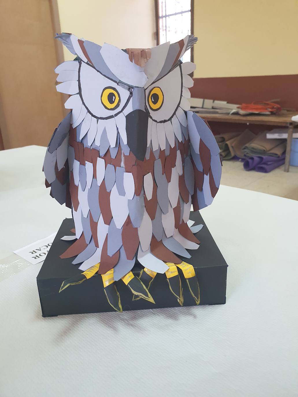 Uno de los trabajos artesanos realizados por un vecino de Garcibuey.