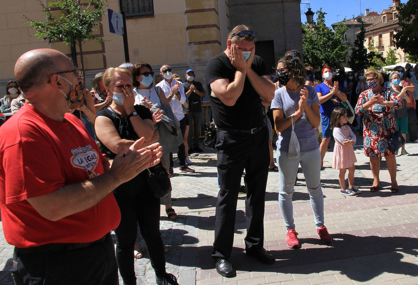 La rabia contra la violencia machista resuena en La Granja. 