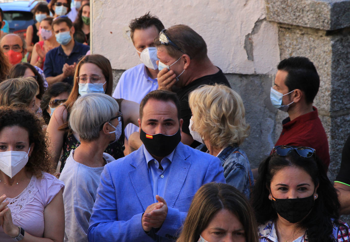 La rabia contra la violencia machista resuena en La Granja. 