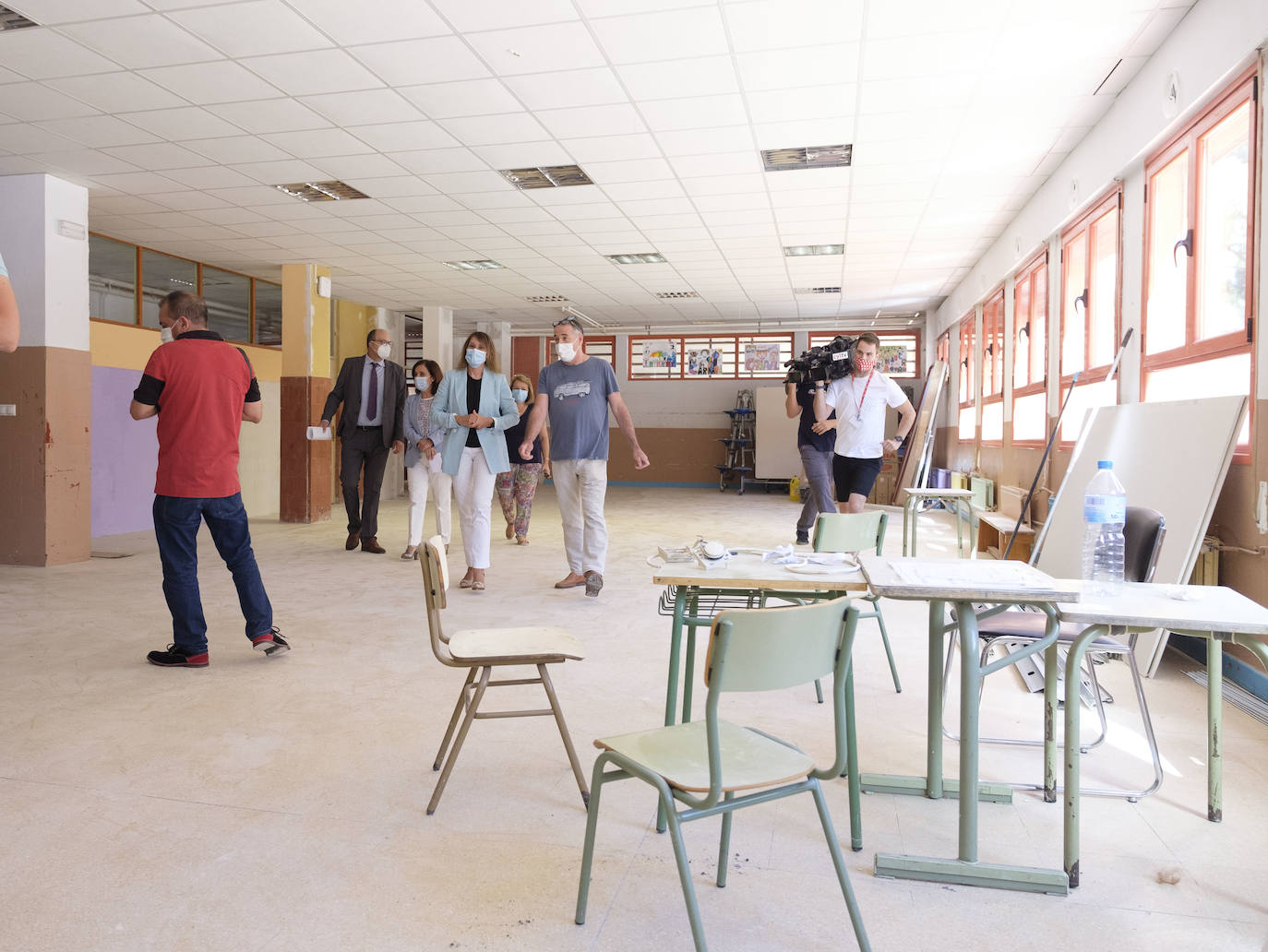 Fotos: La consejera de Educación, Rocío Lucas, visita el colegio Alonso Berruguete de Valladolid