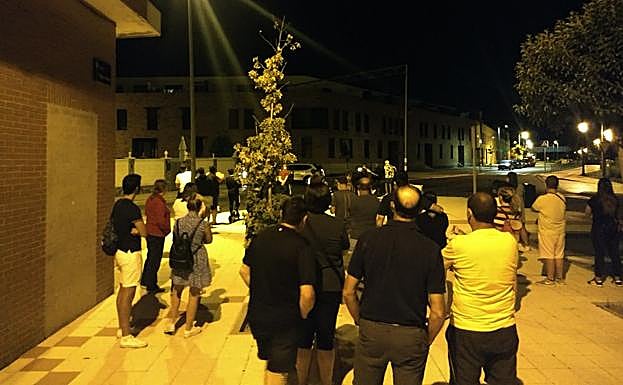Protesta contra las ocupaciones en Santovenia.