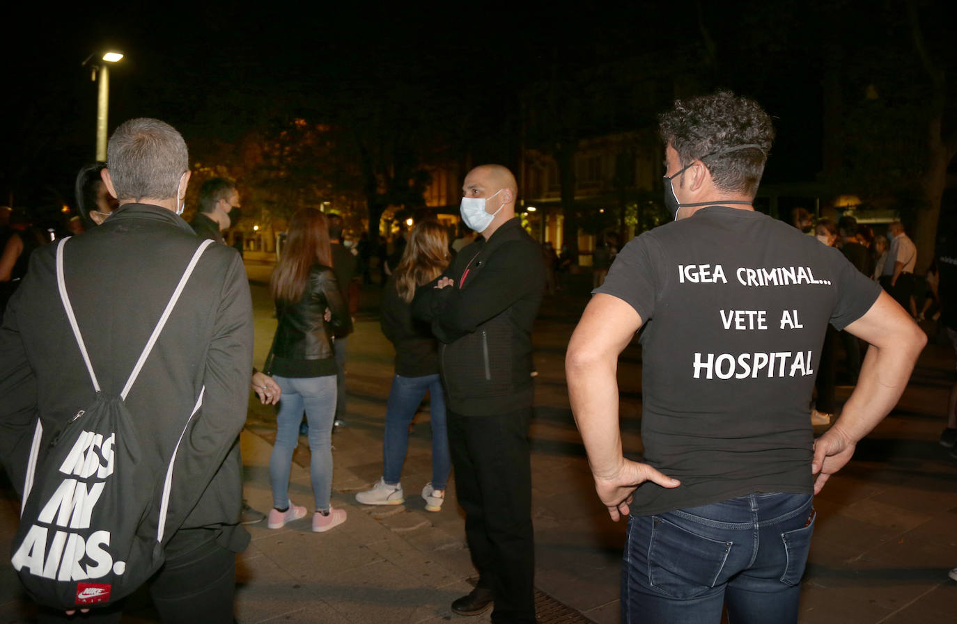 Manifestación de los hosteleros.