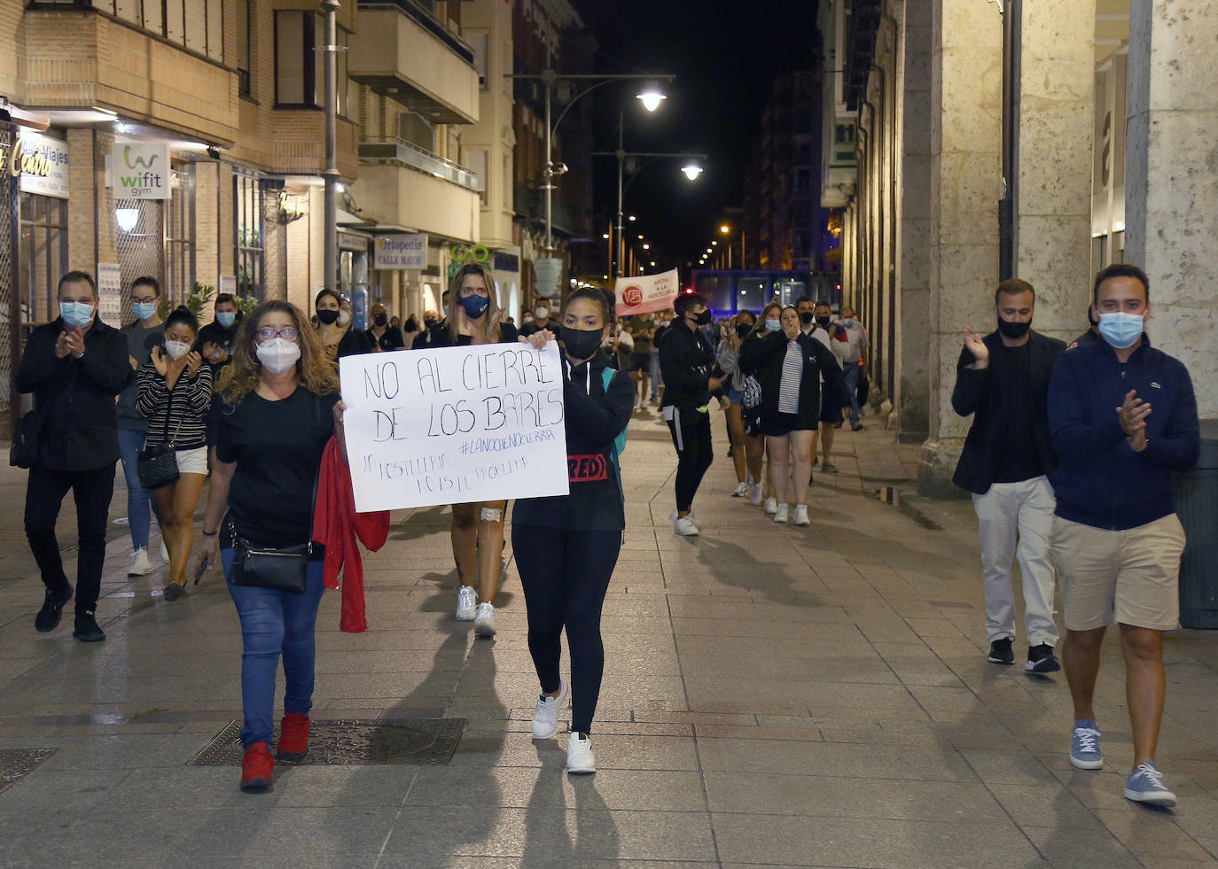 Manifestación de los hosteleros.