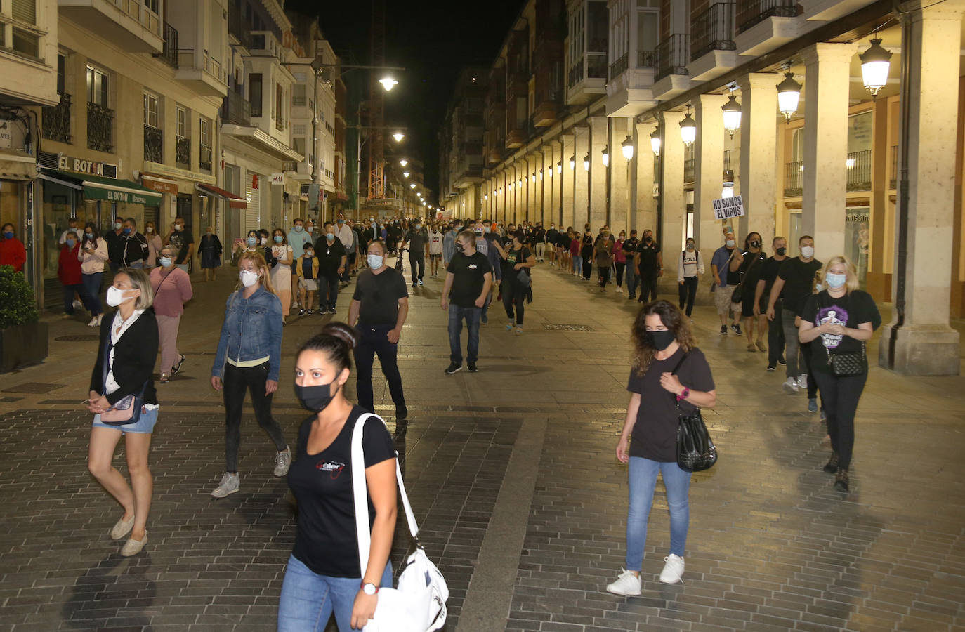 Manifestación de los hosteleros.