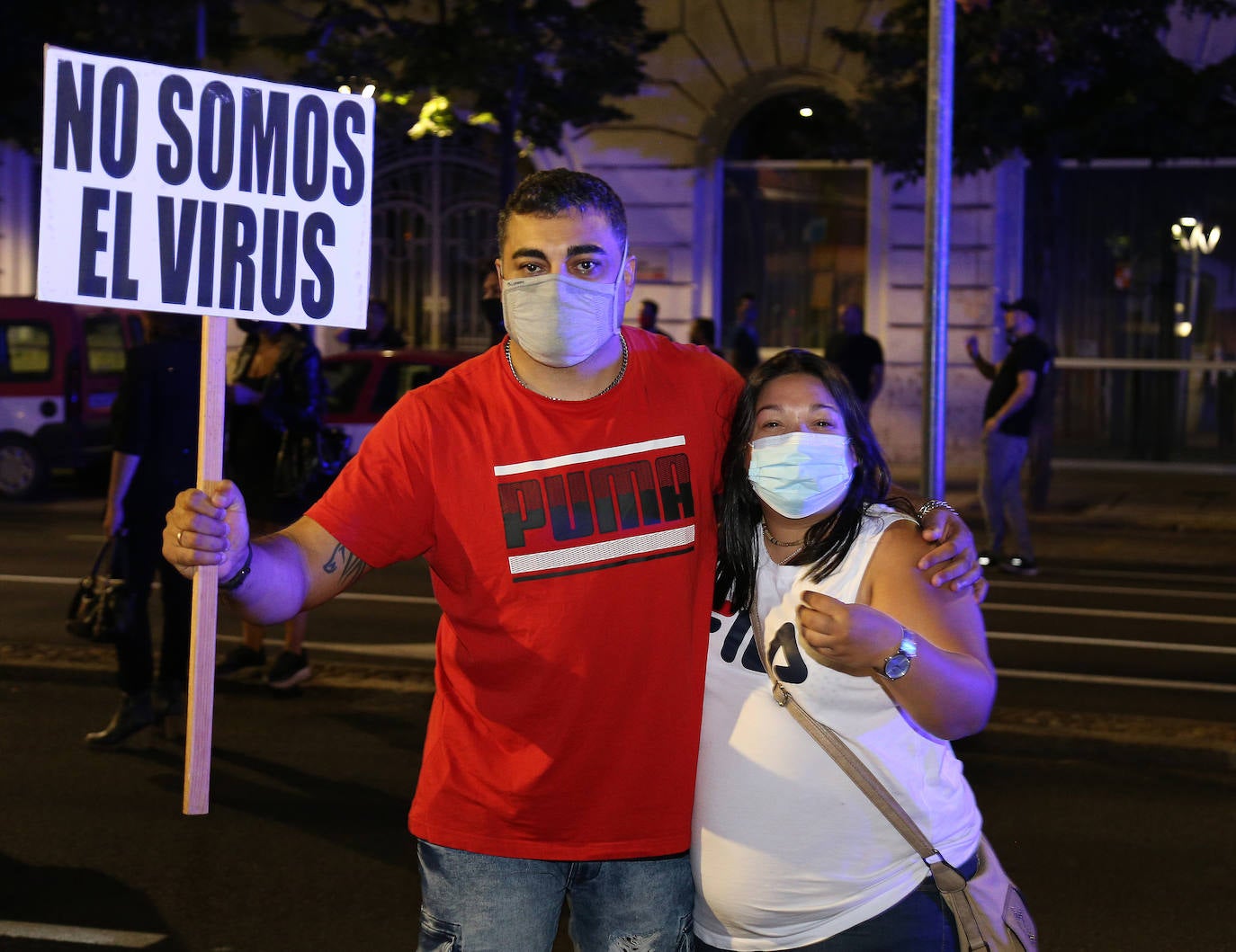 Manifestación de los hosteleros.