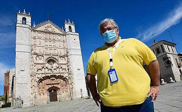 José Ignacio de la Torre, guía turístico, en San Pablo. 