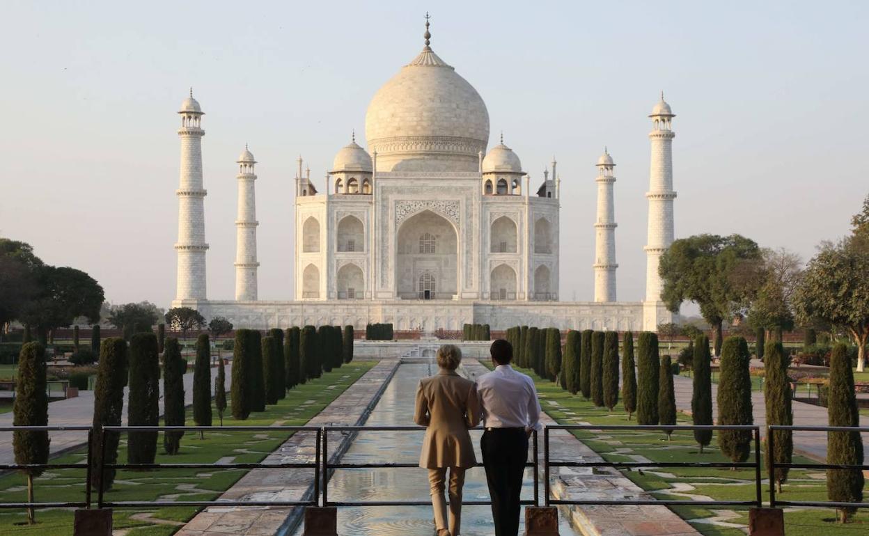 El Taj Mahal, en la ciudad india de Agra. 