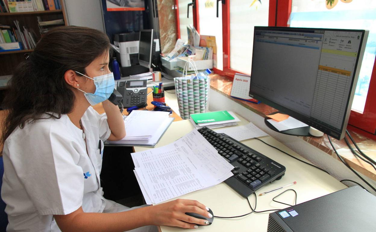 Una rastreadora en la provincia de Segovia. 