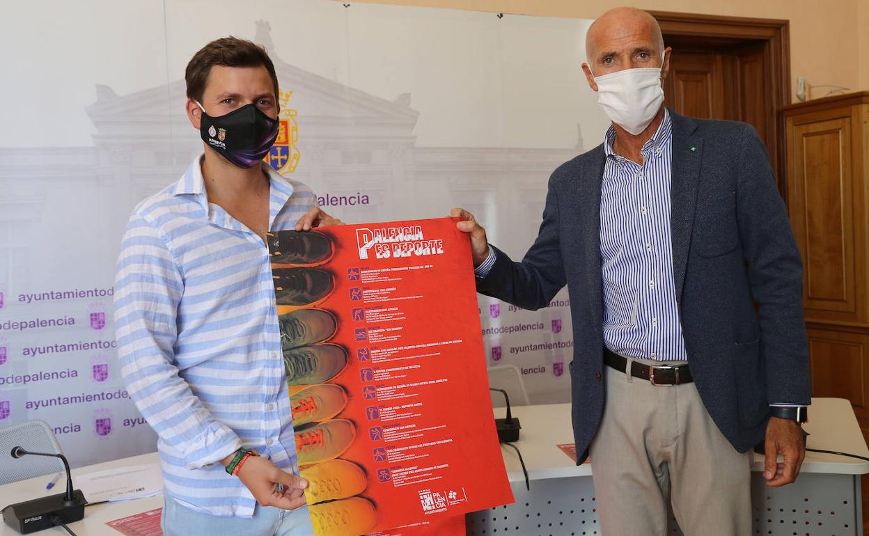 Torres y Pérez de Diego, en la presentación de la programación deportiva.