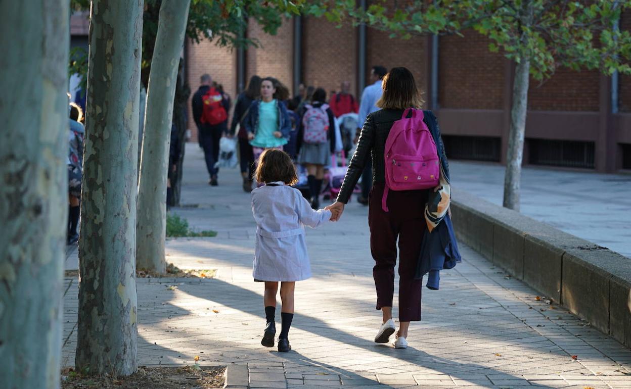 Regreso al colegio el pasado curso.