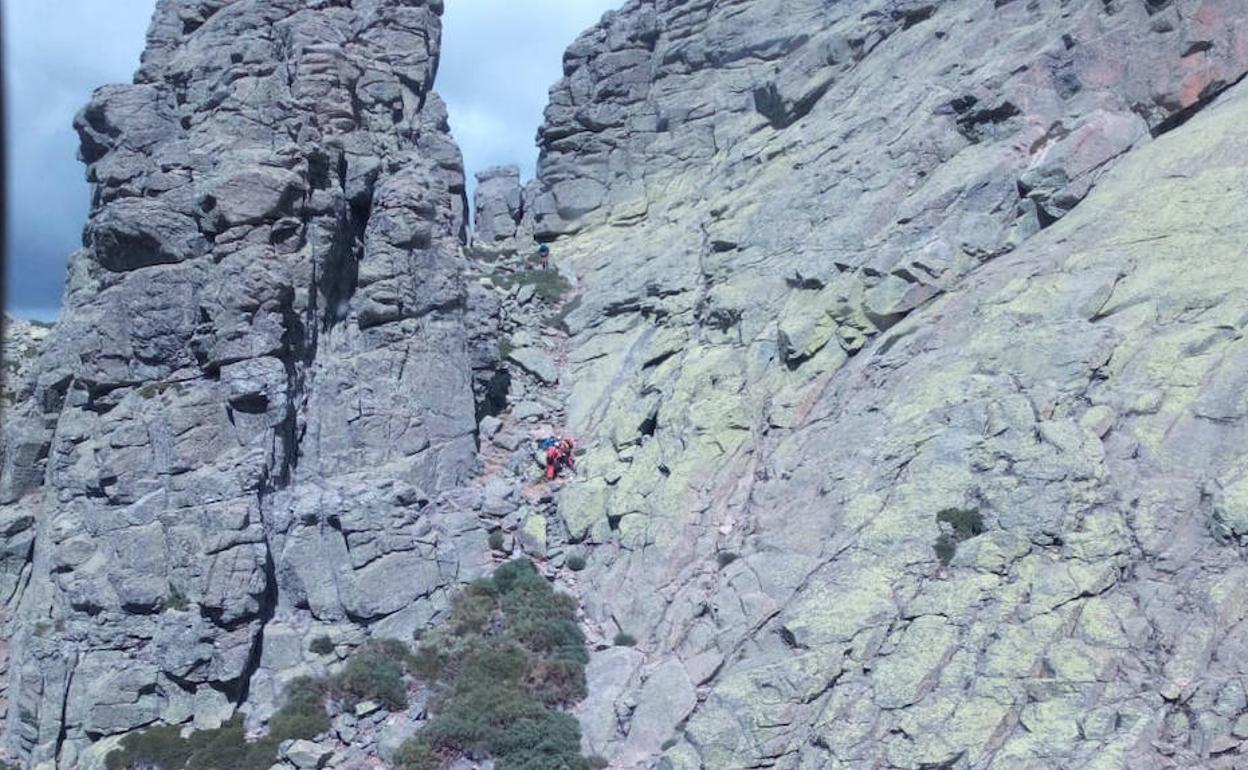 Imagen del lugar donde se realizó el rescate.