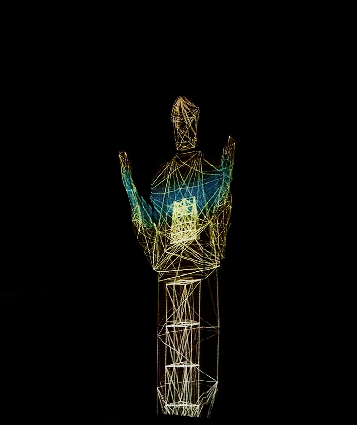Videomapping en el Cristo del Otero.