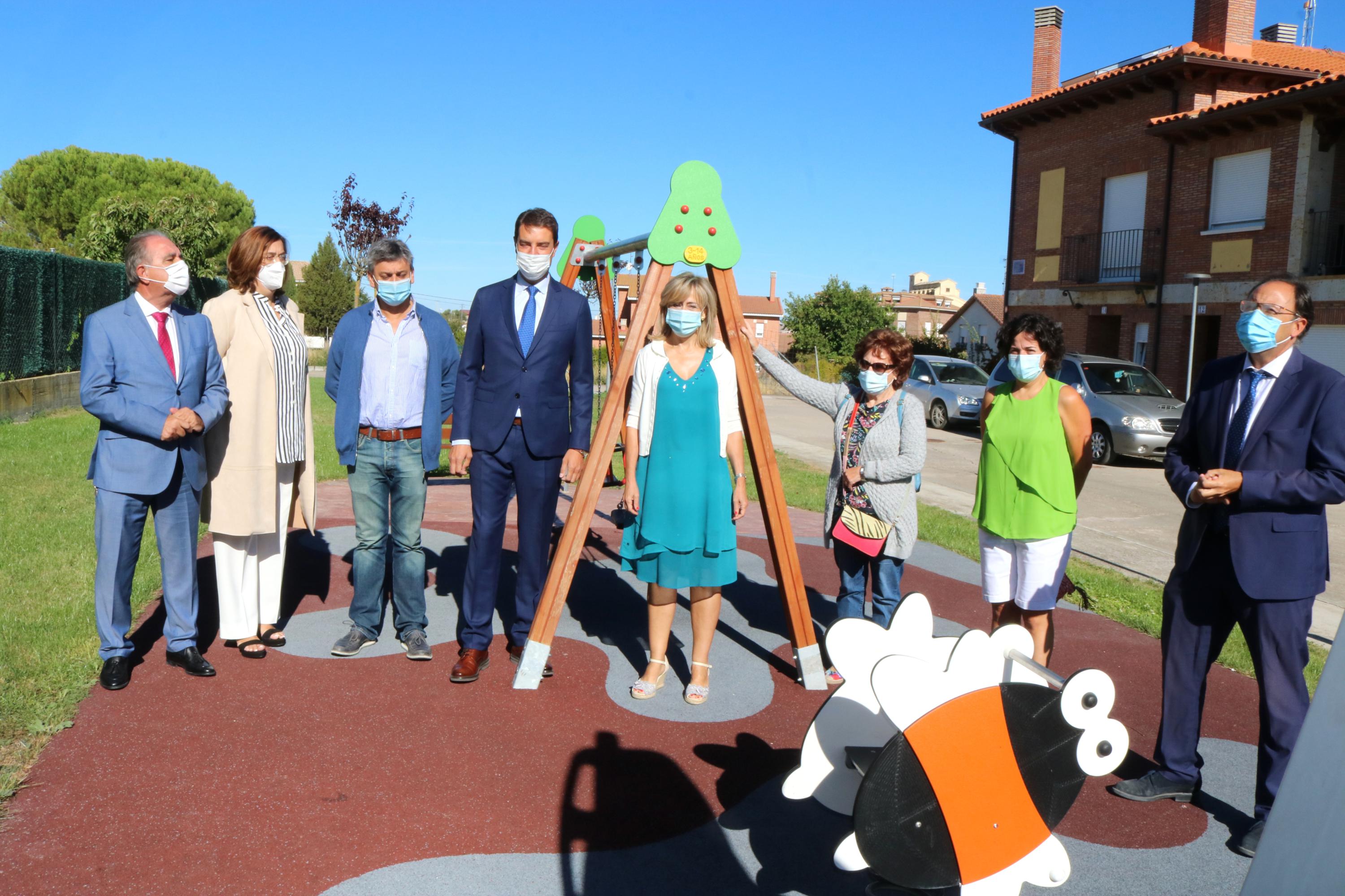 El consejero de Presidencia de la Junta de Castilla y León, Ángel Ibáñez, visitó Baltanás