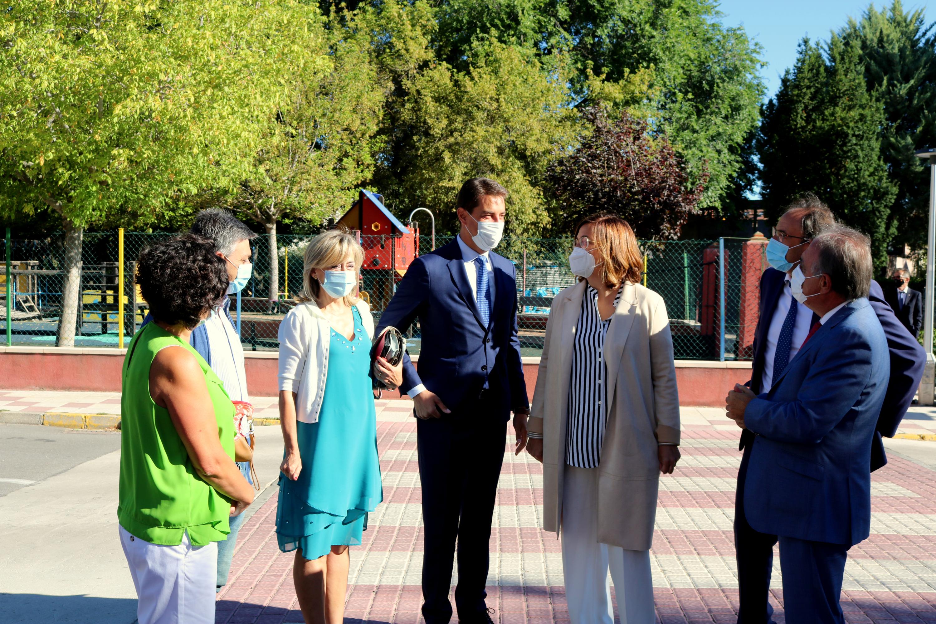 El consejero de Presidencia de la Junta de Castilla y León, Ángel Ibáñez, visitó Baltanás