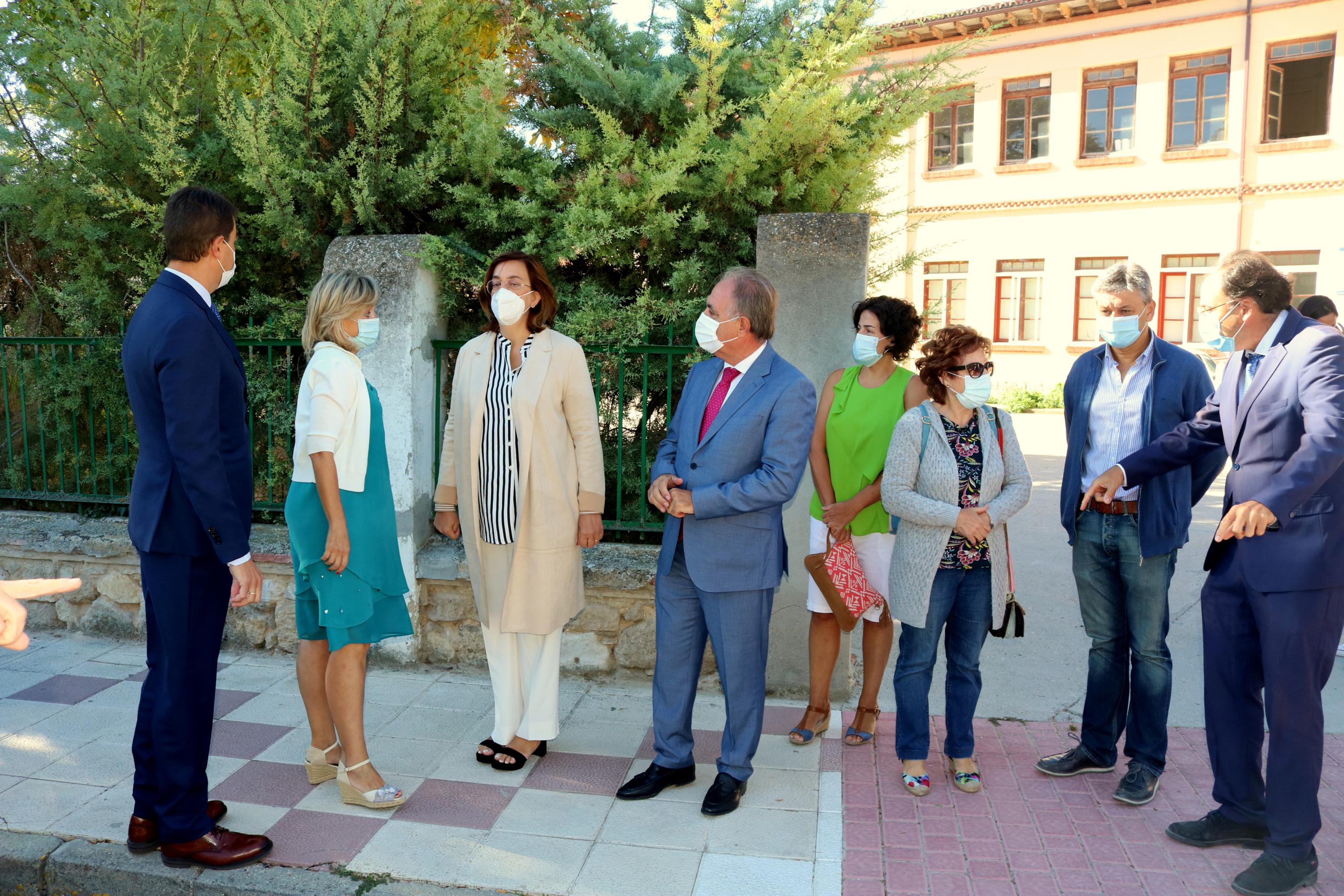 El consejero de Presidencia de la Junta de Castilla y León, Ángel Ibáñez, visitó Baltanás
